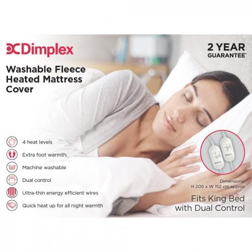 Dimplex Fleece King Size Mattress Cover Electric Blanket – DMC3003