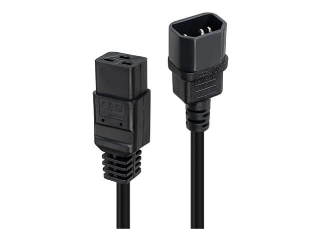 Lindy - power extension cable - IEC 60320 C14 to IEC 60320 C19 - 1 m