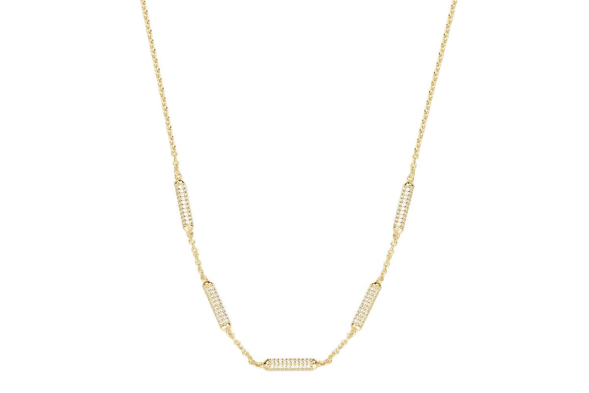 Rosato Rzbi59 - Rosato Bianca Yellow Gold Necklace: Elegant Fashion Jewellery