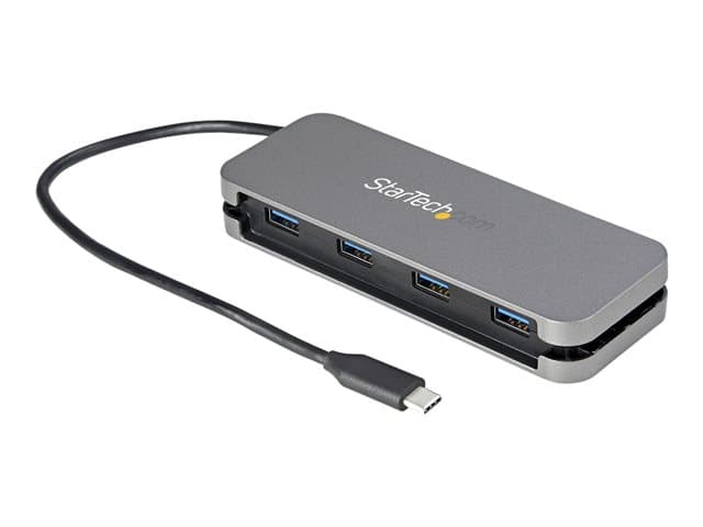 STARTECH.COM - Startech 4 Port USB C Hub - 4x USB-A - 5Gbps USB 3.0 Type-C Hub (USB 3.2/3.1 Gen 1) - Bus Powered - 11" Long Cable w/ Cable Management (HB30CM4AB) - hub - 4 ports