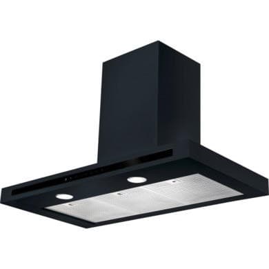 Refurbished Rangemaster 103190 Hi-Lite Flat 110cm Chimney Cooker Hood - Black