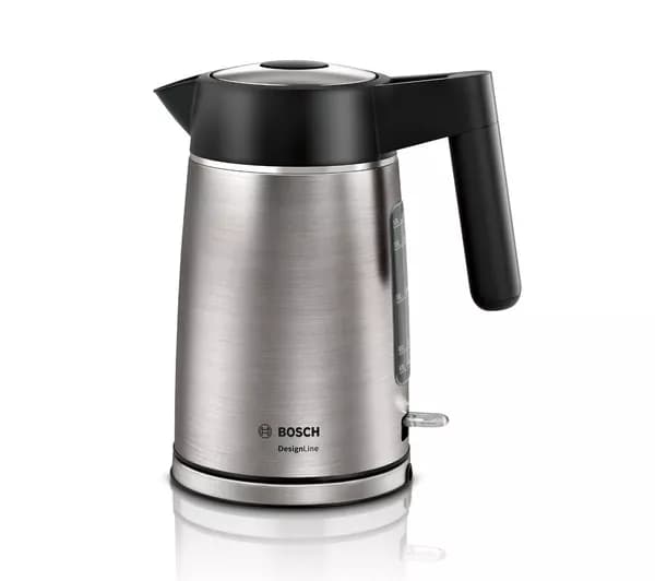 BOSCH DesignLine Ergo TWK5P480GB Cordless Jug Kettle - Black & Silver