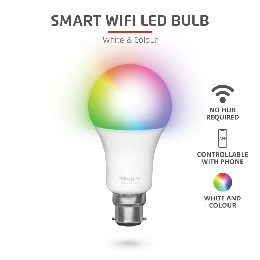 TRUST  Wi-fi Rgb Smart B22 Glb Led Bulb...