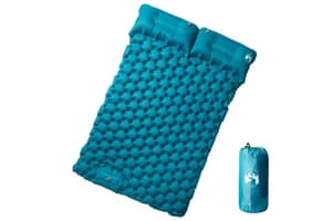 Vidaxl Self Inflating Camping Mattress With Pillows 2-person Blue