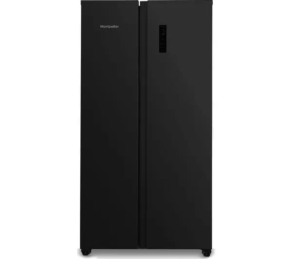 MONTPELLIER MSBS442K American-Style 60/40 Fridge Freezer - Black