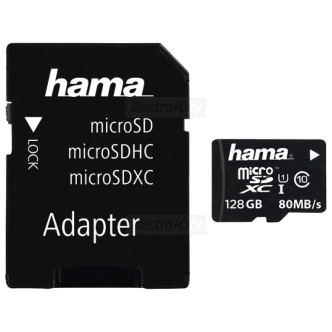 Hama 128GB microSDXC UHS-I Class 10 SD Card