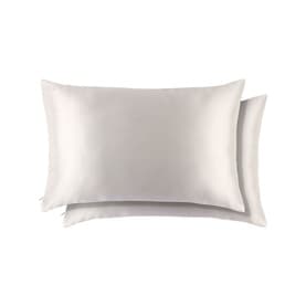 Pure Silk Queen Pillowcase Duo - White