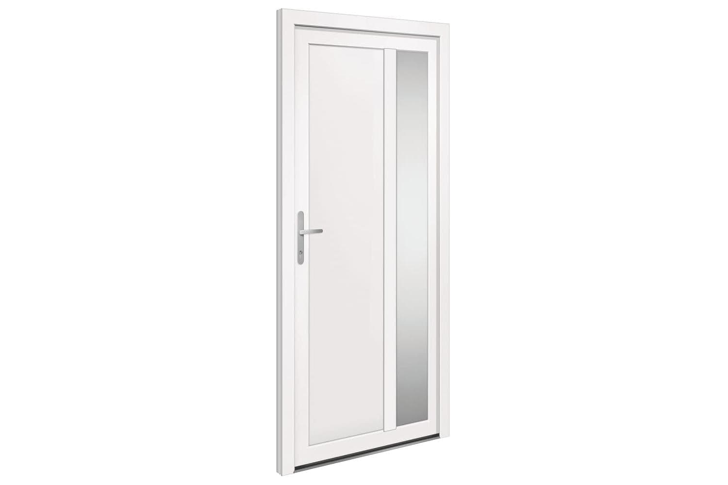 vidaXL 3157095 Front Door White 98x208cm Pvc