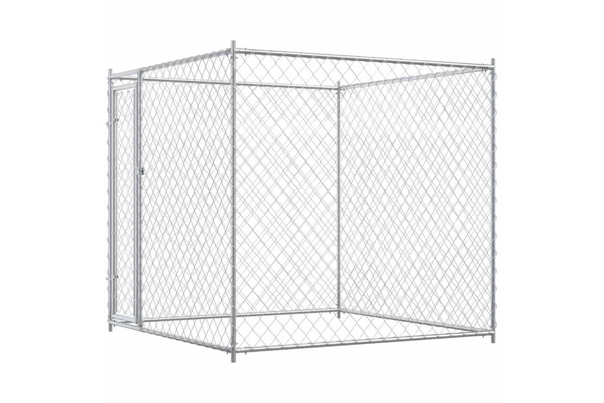 Vidaxl Outdoor Dog Kennel 193x193x185 Cm