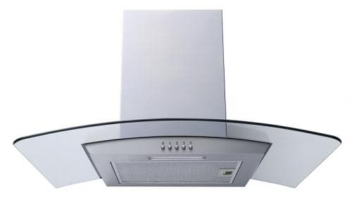 POWERPOINT            60 CM CHIMNEY HOOD STAINLESS STEEL WITH GLASS - PUSH CONTROLS