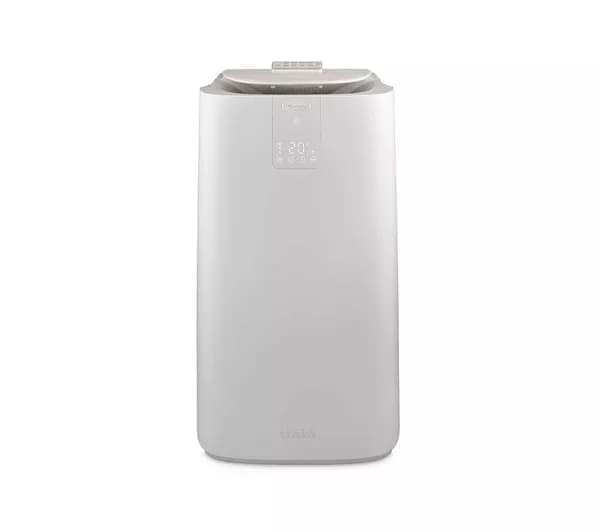 DELONGHI Pinguino AP98 GentleJet 11500 BTU Portable Air Conditioner, Fan & Dehumidifier - White