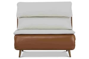 Henry 1 Seater Sofa Bed | Tan/Cream