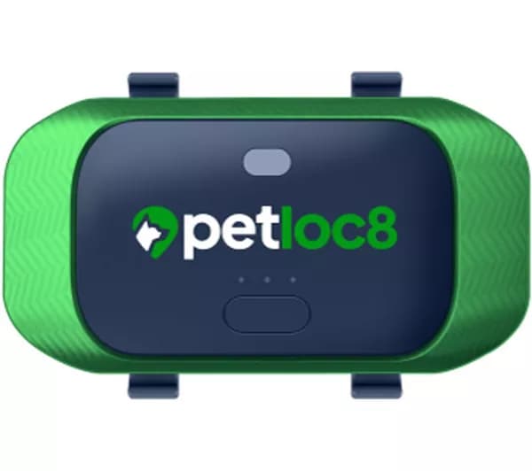PETLOC8 Mini Smart GPS Pet Tracker - Green & Black