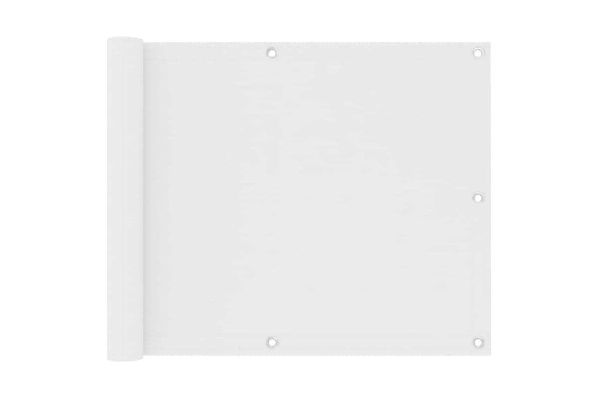 vidaXL 134889 Balcony Screen White 75x400cm Oxford Fabric