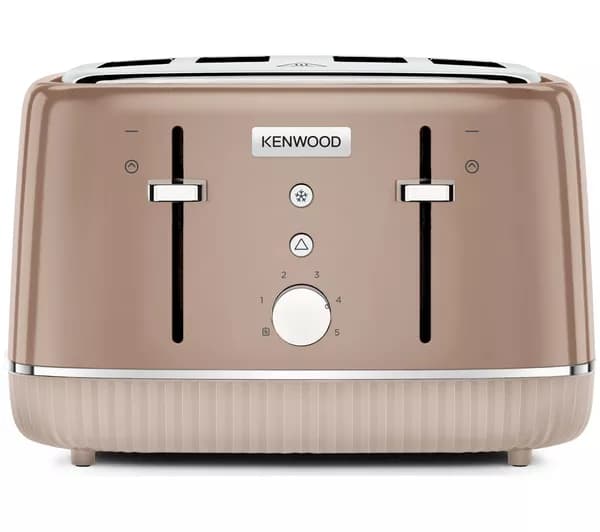 KENWOOD Elegancy TFP10.A0BW 4-Slice Toaster - Mocha