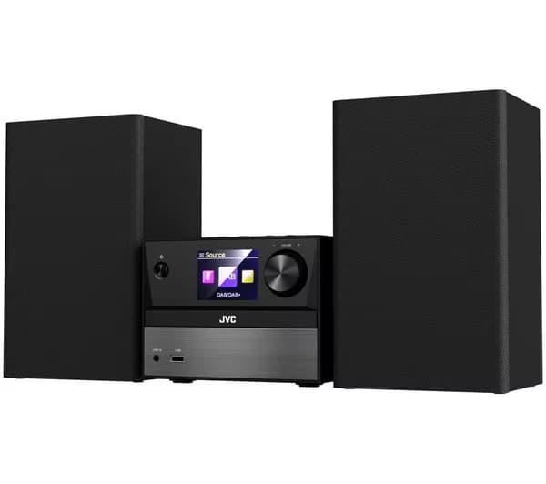 JVC UX-D225B Bluetooth Traditional Hi-Fi System - Gun Metal