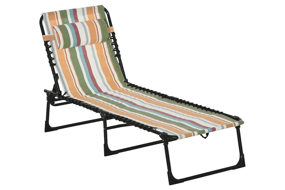 Outsunny Folding Sun Lounger | Multi
