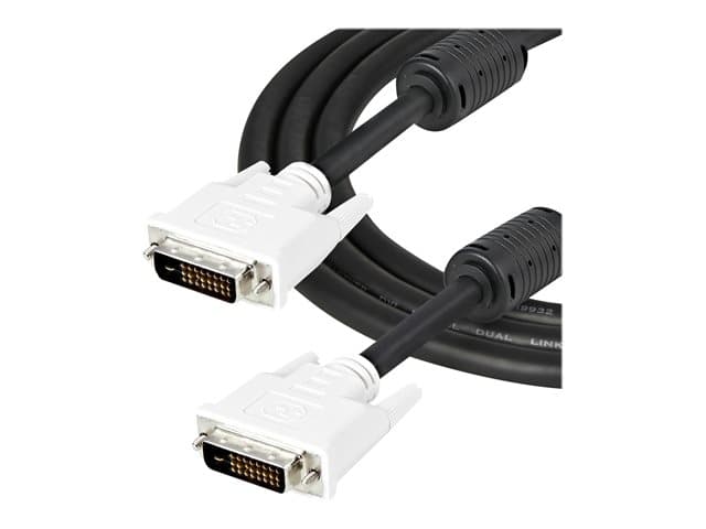 STARTECH.COM - StarTech 2m DVI-D Dual Link Cable - Male to Male DVI-D Digital Video Monitor Cable - 25 pin DVI-D Cable M/M Black 2 Meter - 2560x1600 (DVIDDMM2M) - DVI cable - 2 m