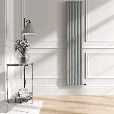 Salt & Pepper Vertical Smart Electric Radiator with Wi-Fi Thermostat - 2000W - H1800xW354 - Bathroom Safe