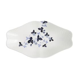 Wild Strawberry Inky Blue Oval Dish 31cm