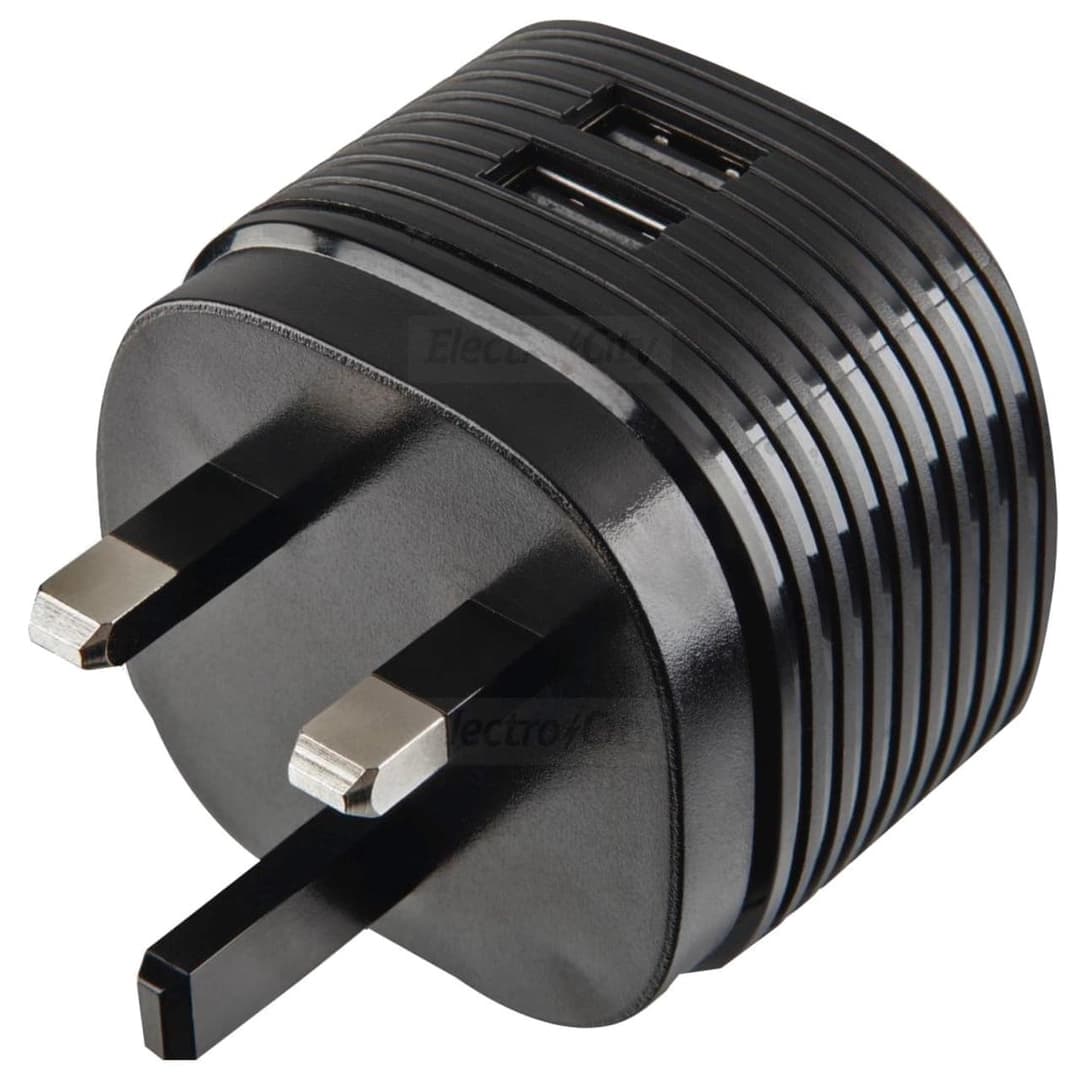 Hama Dual USB Mains Charger 12W 2-Port Charger