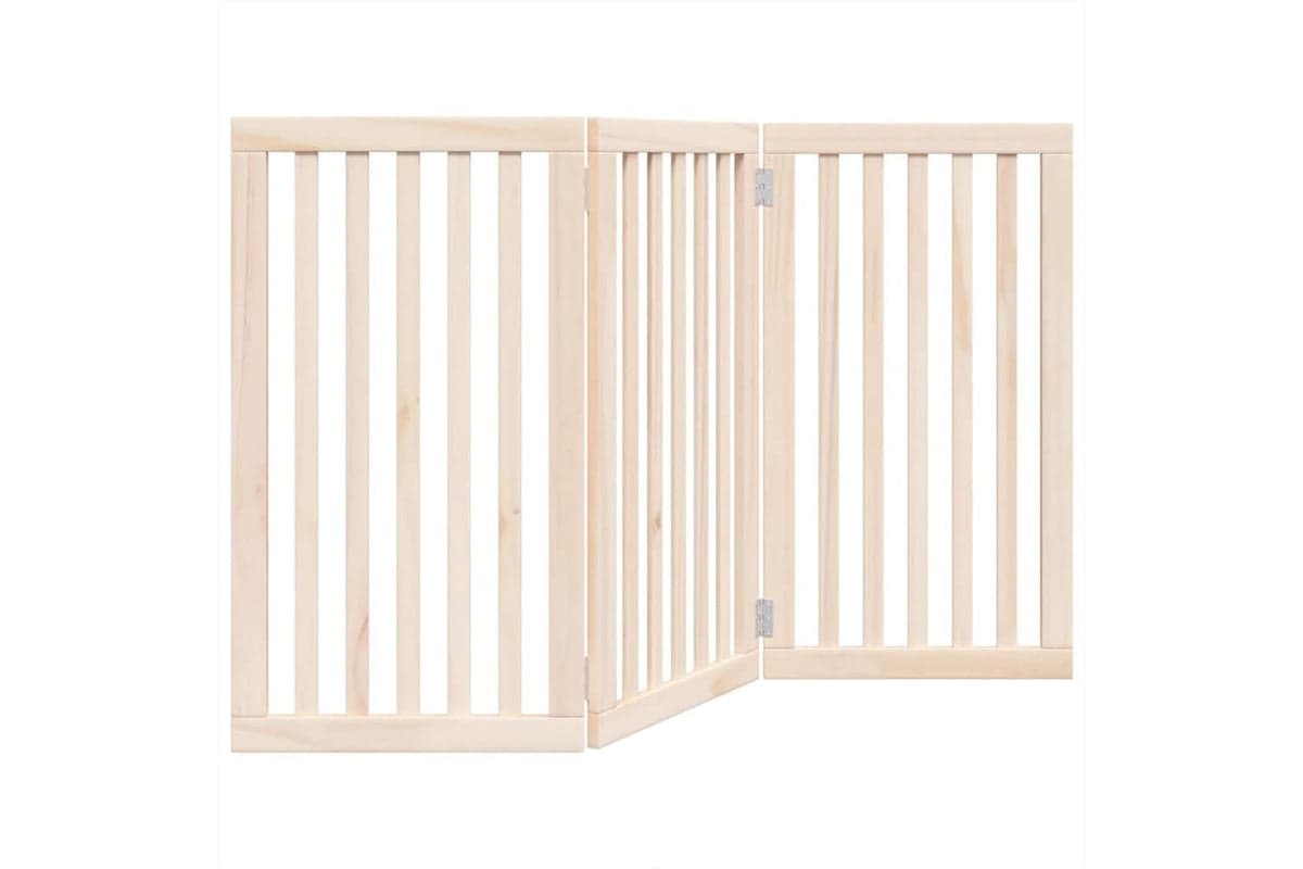 Vidaxl Dog Gate Foldable 3 Panels 150 Cm Poplar Wood