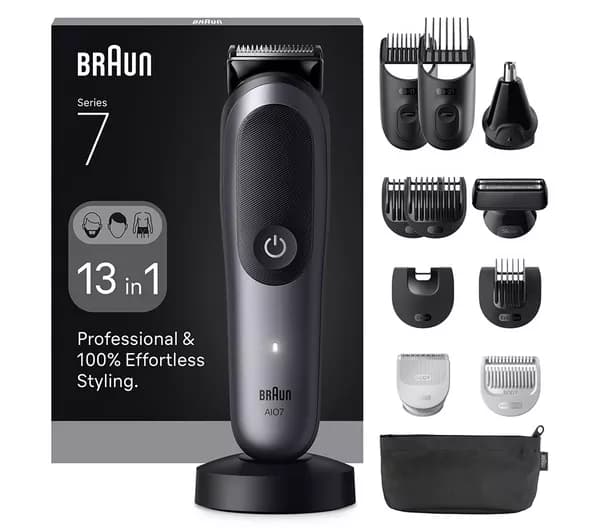 BRAUN All-in-One Series 7 AIO7560 13in1 Grooming Kit - Grey