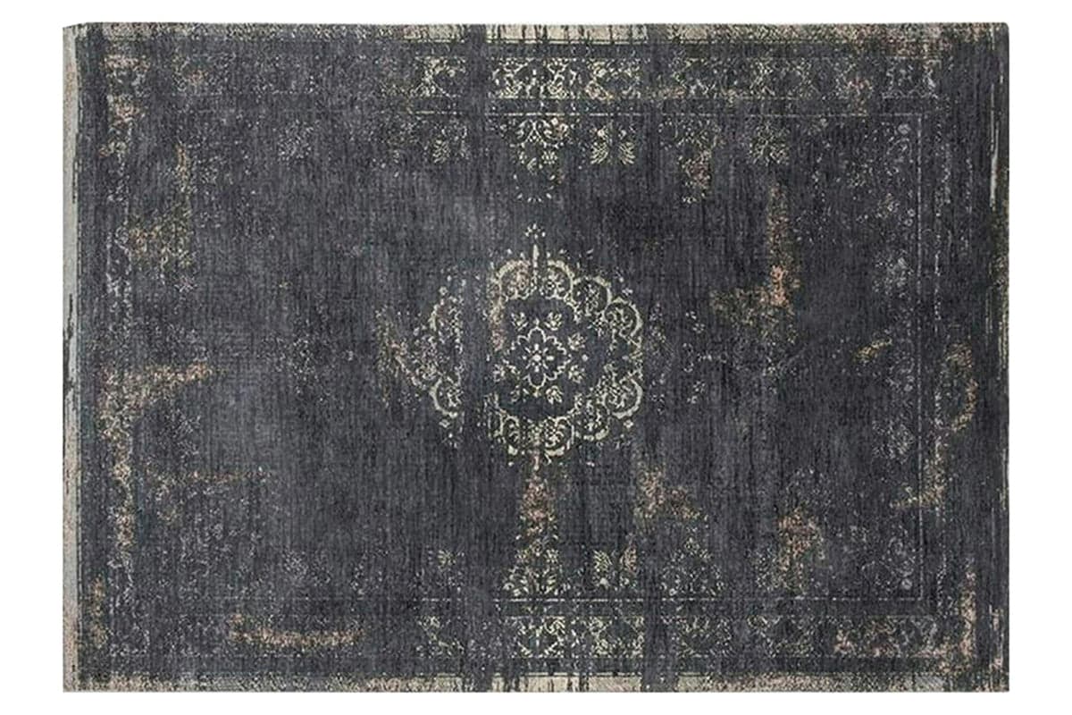 Louis De Poortere | Medallion Eco Rug | Mineral Black | 240 x 340 cm