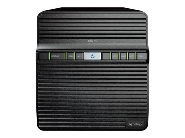 SYNOLOGY - Disk Station DS423 - NAS server - 4 bays - SATA 6Gb/s - RAID JBOD, 0, 1, 5, 6, 10 - RAM 2 GB - Gigabit Ethernet - iSCSI support