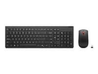 LENOVO - Essential Wireless Combo Gen 2 - keyboard and mouse set - QWERTY - US/Europe - black Input Device