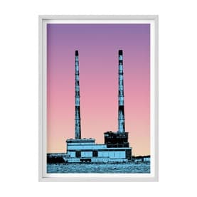 Dawn Dusk Poolbeg Large Framed Print