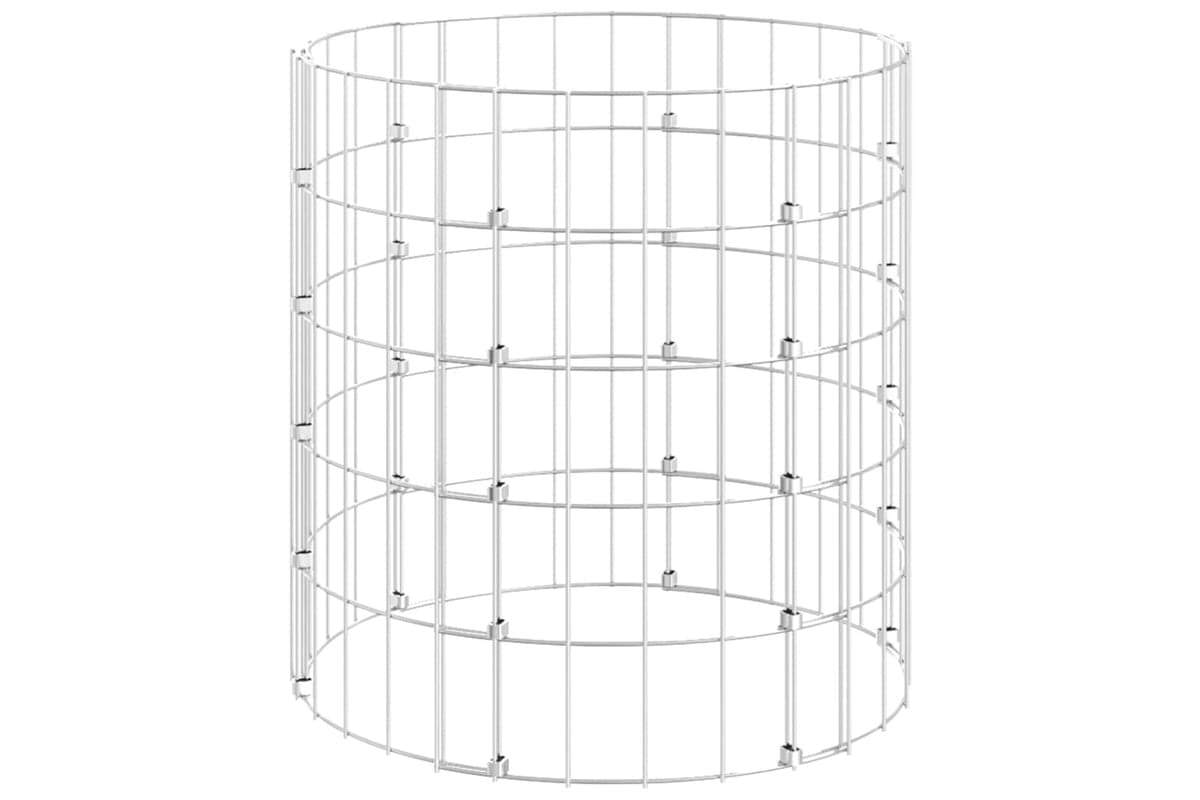 Vidaxl 3115941 Garden Composter Ø50x50 Cm Galvanised Steel