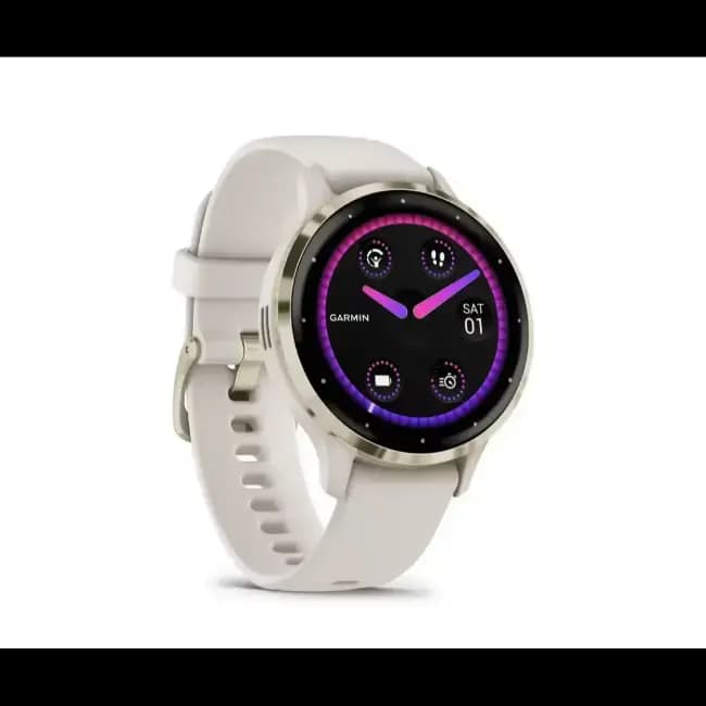 Garmin Venu 3S Smartwatch | Gold & Ivory | 010-02785-04