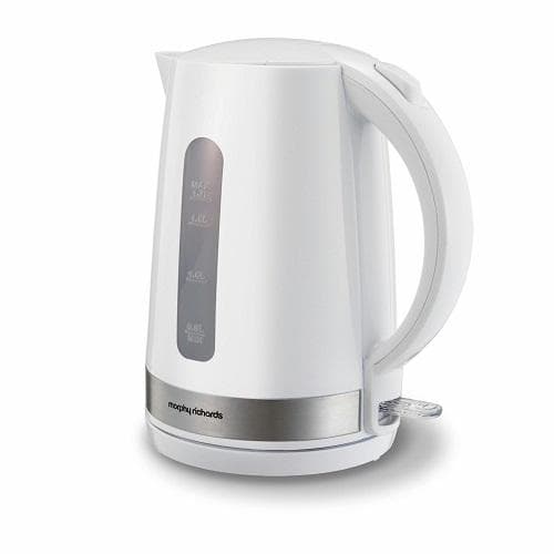 MORPHY            1.7L WHITE PLASTIC KETTLE WITH RAPID BOIL