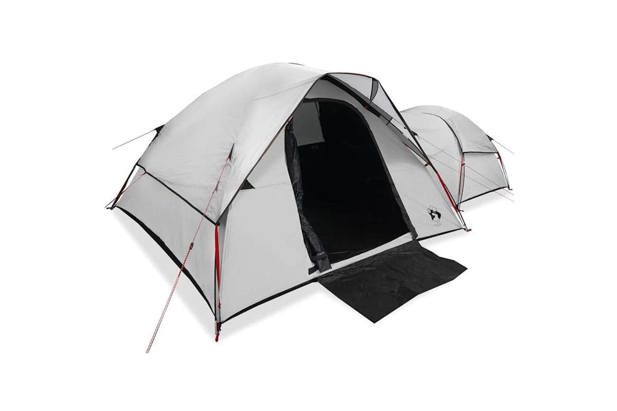 Vidaxl Camping Tent 5-person White Blackout Fabric Waterproof