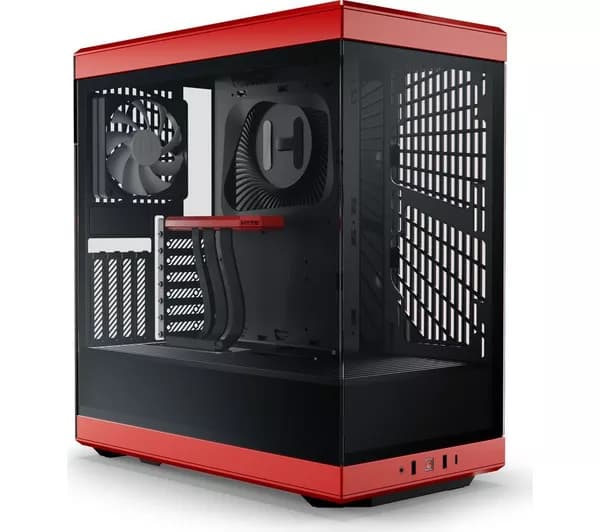 HYTE Y40 ATX Mid-Tower PC Case - Red