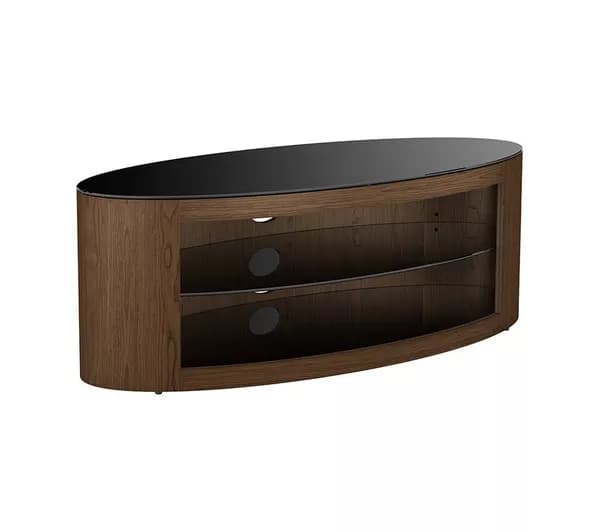 AVF Buckingham 1100 mm Oval TV Stand for up to 55" TVs - Walnut
