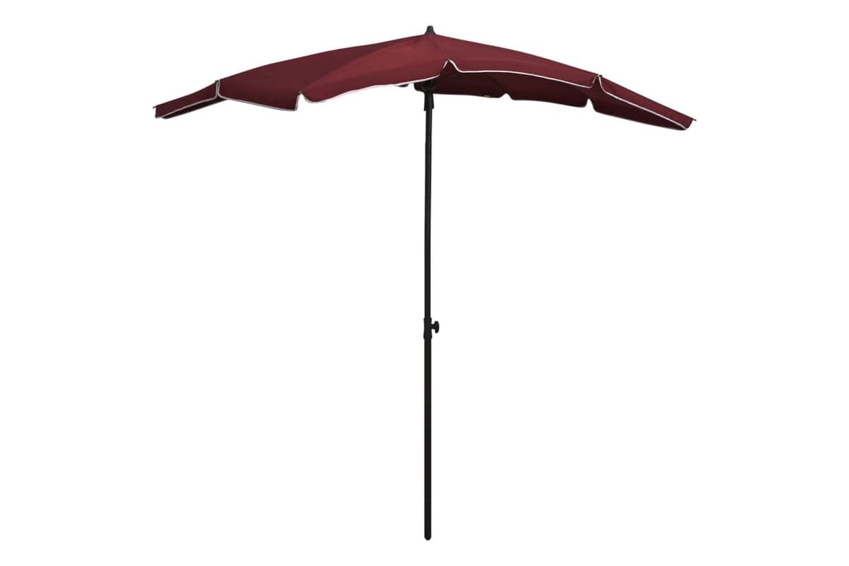 vidaXL 315555 Garden Parasol With Pole 200x130cm Bordeaux Red