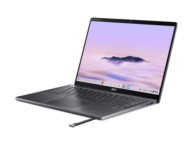 ACER - Chromebook Plus Spin 714 CPE794-1N - Flip design - Intel Core Ultra 7 - 155U / up to 4.8 GHz - Chrome OS - Intel Graphics - 16 GB RAM - 512 GB SSD NVMe - 14" IPS touchscreen 1920 x 1200 - Bluetooth, Wi-Fi 7 - steel grey - kbd: UK