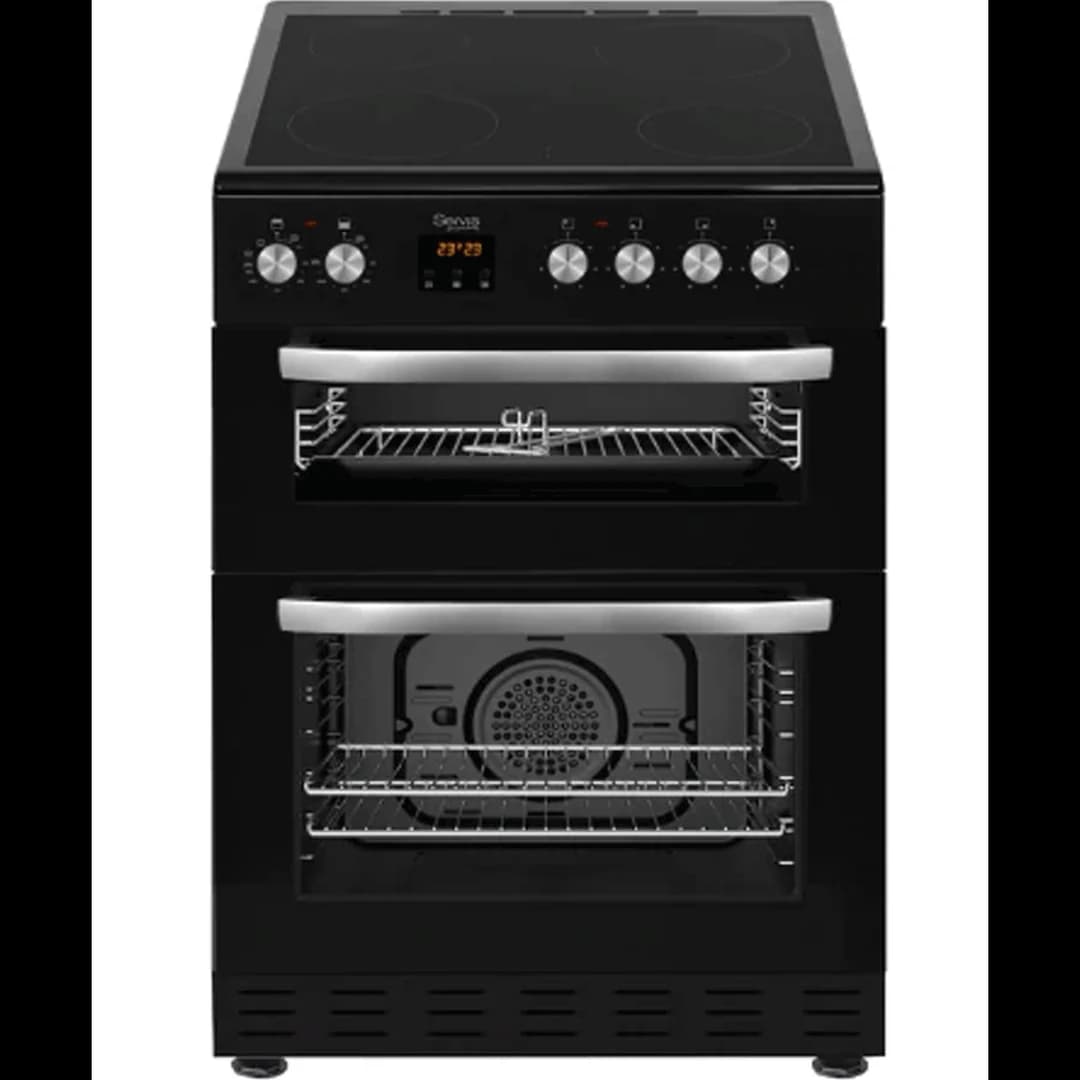 Servis 60cm Double Oven Cooker | Black
