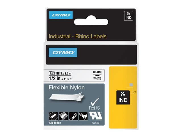 DYMO - IND - flexible label tape - 1 cassette(s) - Roll (1.2 cm x 4 m)
