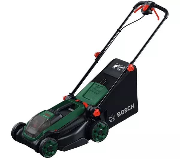 BOSCH Rotak 18V2-38 Cordless Rotary Lawn Mower - Green & Black