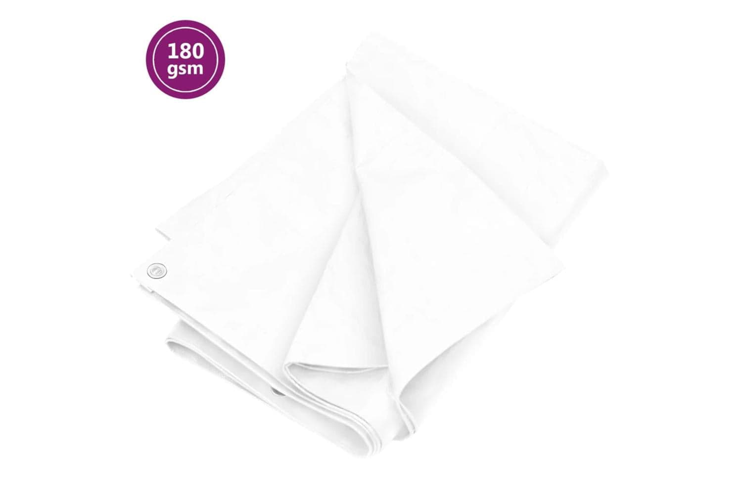 Vidaxl 151588 Tarpaulin 6x10 M White Hdpe