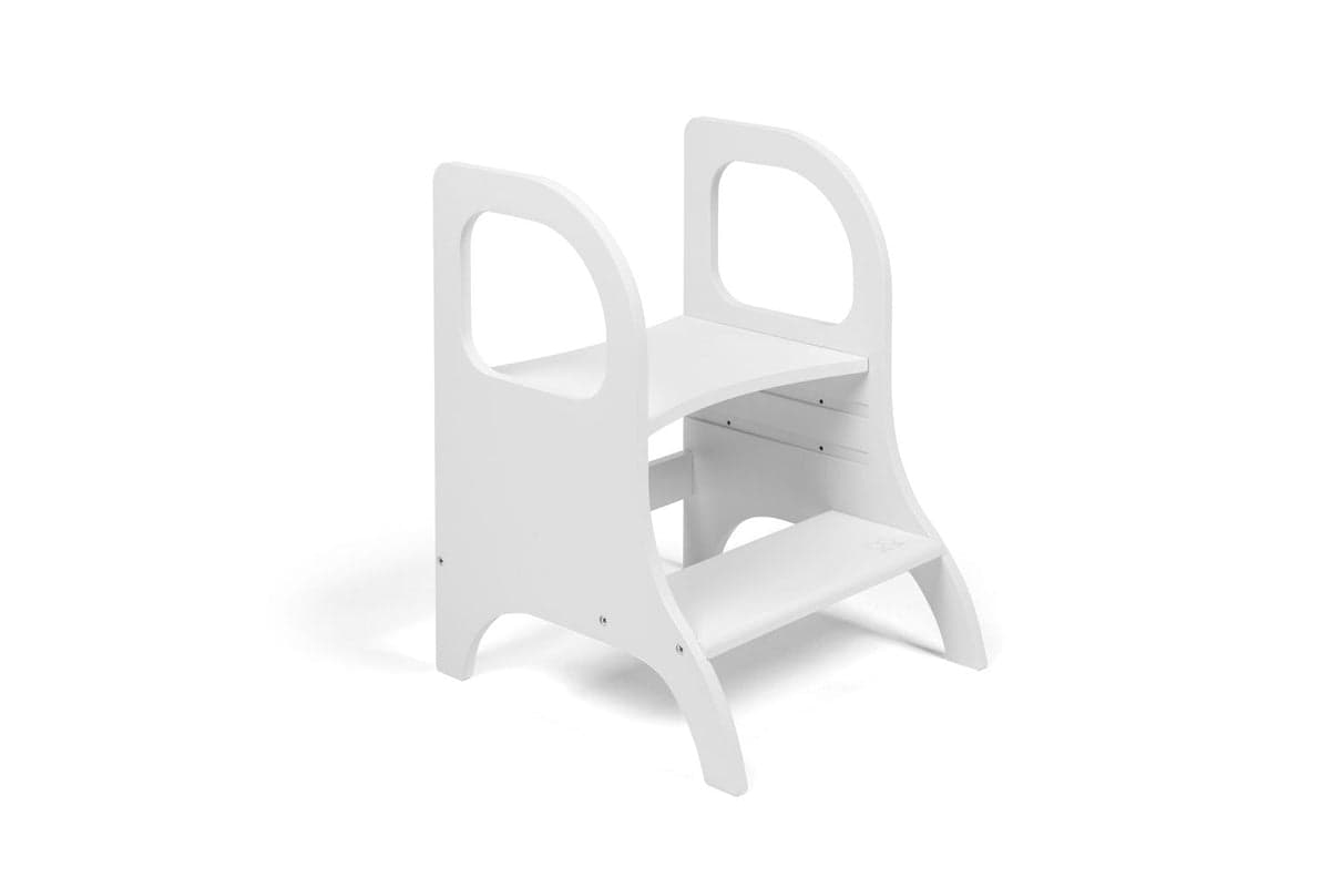 Ette Tete Adjustable Step Stool Miimo White | Helper Tower | Wood | Adjustable Height