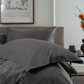 400 Thread Count 100% Combed Cotton Oxford Pillowcase Dark grey