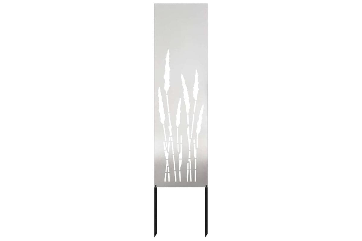 Garden Privacy Screen Silver 32 X140cm Stainless Steel