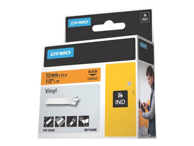 DYMO - vinyl - 1 roll(s) - Roll (1.2 cm x 5.5 m)