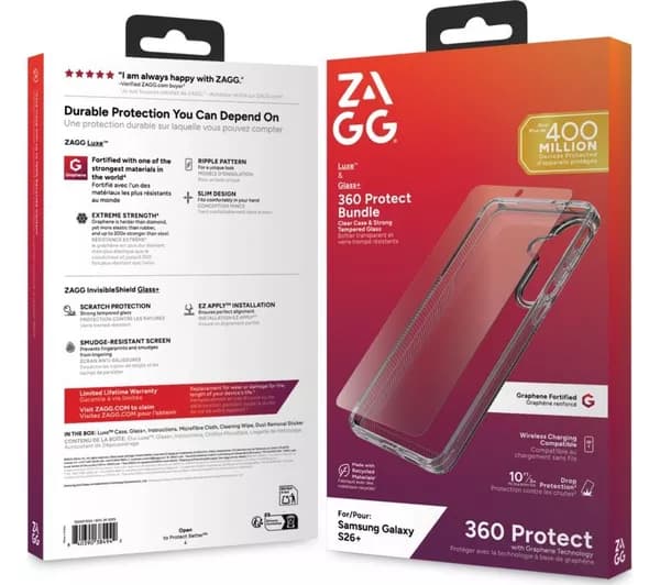 ZAGG Galaxy S26+ Luxe Case & Screen Protector Bundle
