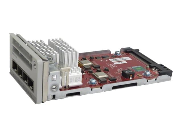 CISCO - Catalyst 9200 Series Network Module - Expansion module - 10 Gigabit SFP+ x 4 - for P/N: C9200-24PXG-10E, C9200-24T-10A, C9200-24T-10E, C9200-48P-10A, C9200-48P-10E