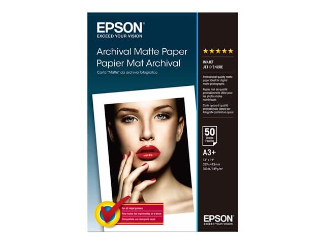 EPSON - Archival - paper - matte - 50 sheet(s) - Super A3/B - 192 g/m²